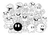Mario Enemy Coloring Page