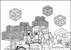 Easy Minecraft Coloring Page