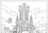 Cool Minecraft Coloring Page