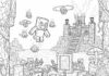 Minecraft Nether Coloring Page