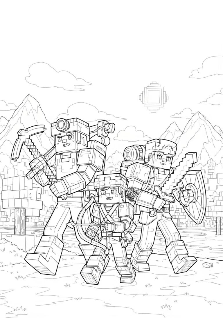 Minecraft Dream Coloring Page