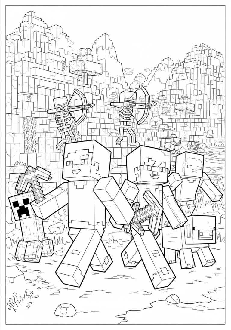 Minecraft Coloring Game