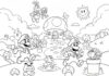Mario 3D Coloring Page