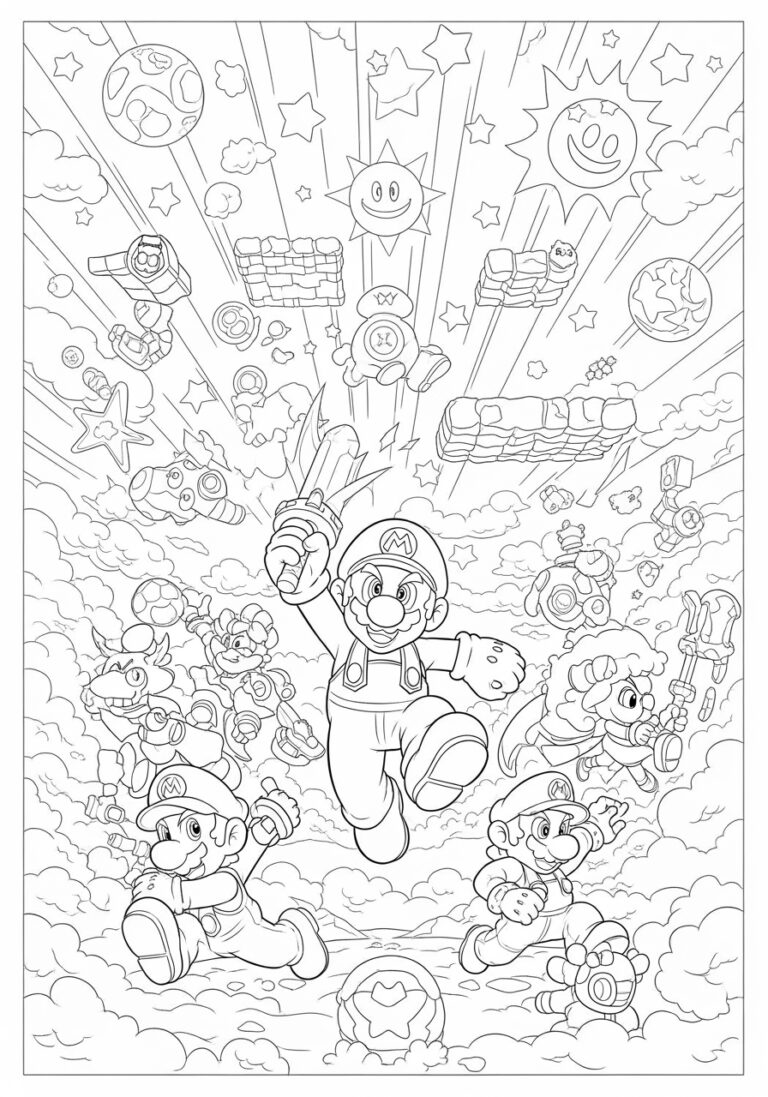 Super Smash Bros Coloring Sheet 2025 Super Smash Bros Coloring Sheet 2025