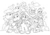 Mario and Friends Coloring Page