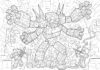 Minecraft Dungeons Redstone Monstrosity Coloring Page