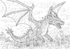 Minecraft Dragon Coloring Page