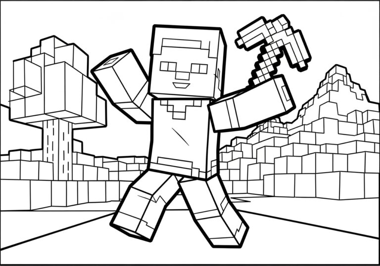 Minecraft Unspeakable Coloring Page