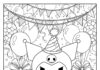 Kuromi Birthday Coloring Page