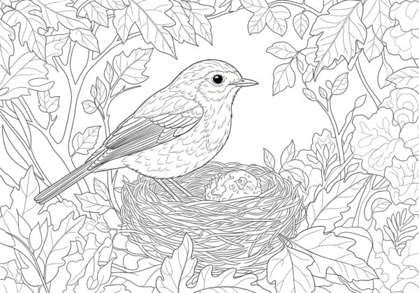 Blue Robin Color Pages Robin Coloring Pages Archives - diy-magazine.com