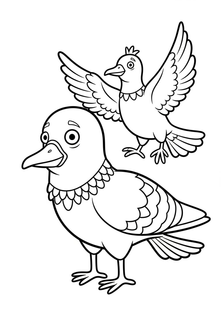 Don’t Let the Pigeon Coloring Page