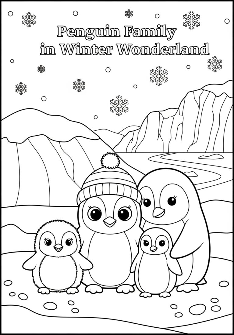 Penguin to Colour In