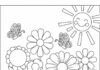 Flower Coloring Page for Kindergarten