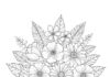 Flower Arrangement Coloring Page